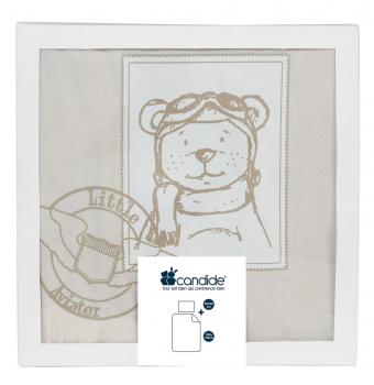 Little Aviator 2-dielna súprava do postieľky (obliečky na paplóny a vankúšik)