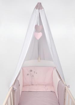 Poeme 4-dielna súprava do postieľky (OBLIEČKY NA prikrývky a VANKÚŠIK, mantinely, NEBIES)