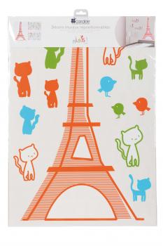 Paris samolepky na stenu (80 malých a 1 veľká)