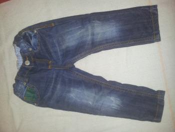 Chlapčenské rifle tmavomodrej farby