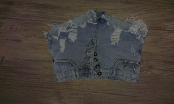 Denim shorts