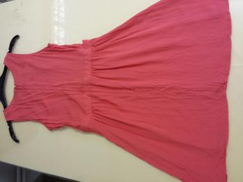 Detské ružové šaty, dĺžka 80cm