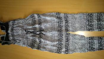 Overal čierno šedý, veľ. 128