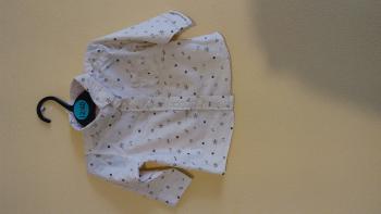 Dievčenská košieľka s krátkym rukávom, veľ. 68