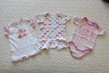 Body s krátkym rukávom veľ. 50/56 - od narodenia