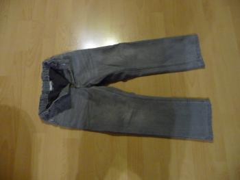 Šedé zateplené chlapčenské nohavice