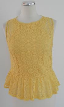 Čipkovaný peplum top č.40