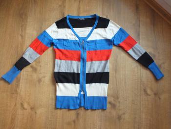 Farebný svetrík na zips 