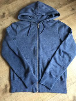 Modrá mikina na zips 