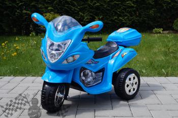 Elektrická motorka M modrá
