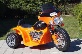 Elektrická motorka Chopper oranžová