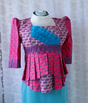 Nová spoločenská tehotenská blúzka 42