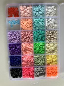 Heishi beads - korálky Heishi krúžky 5mm