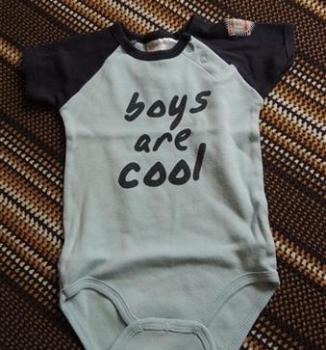 Body s nápisom Boys are cool 2-4m - Okay, 62