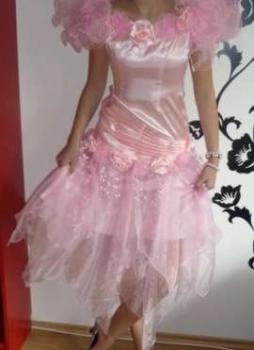 Saténové nové šaty veľkosť S