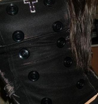 Sexy čierny kozret S