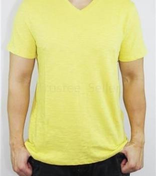 Žlté tričko s moderným strihom XL 47% zľava !