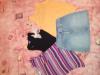Balík oblečenia - tričká, tielka, pyžamo pre dievčatko, veľ. 104-116