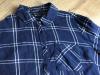 Modrá károvaná košeľa 