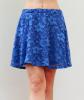 Kráľovsky modrá krajková skater sukňa Asos, 38