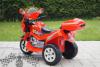 Detská elektrická motorka M-červená