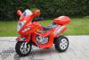 Detská elektrická motorka M-červená