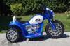  Elektrická motorka Chopper modrá