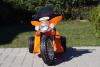 Elektrická motorka Chopper oranžová