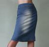 Rifľová puzdrová sukňa Vero Moda, 36