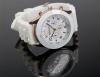 Bielo-zlaté silikonové hodinky Renky WATCH
