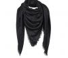 Čierna šatka, šála, šál, pléd monogram Louis Vuitton štvorcový 140x140cm